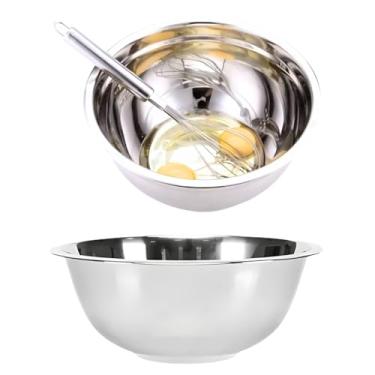 Imagem de Tigela Cumbuca Bacia Saladeira Grande De Aço Inox Multiuso 4L