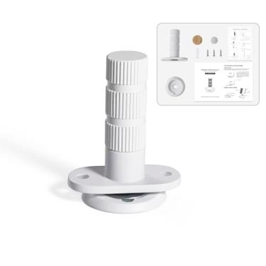 Imagem de PANALI Rolha de porta magnética, nova atualização, oculta, retrátil e poderosa, batente de porta à prova de vento, 0-0,8 cm, folga do solo, branco