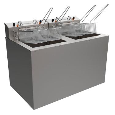 Imagem de Fritadeira Elétrica Água e Óleo Venâncio Duplo Mesa Power 23 Litros 4 Cestos Pequenos 220V SFAO4DP-ID-38286