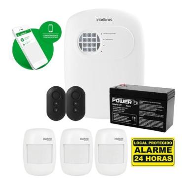 Imagem de Kit Alarme Residencial E Comercial Intelbras 3 Sensores Sf