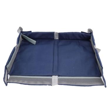 Imagem de Aramox Capa Dobrável para Bandeja de Viagem para Aviões, Trens Com Bolsa Organizadora de Brinquedos para Entretenimento Infantil Bandeja de Mesa Multifuncional (azul escuro)