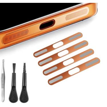 Imagem de Capa antipoeira para alto-falante de telefone para iPhone 17 Pro (laranja cósmico)