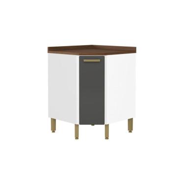 Imagem de Gabinete De Cozinha Modulado Bella Canto C- 1 Porta Grafite - Bertolini