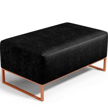 Imagem de Puff Decorativo Cléo 90Cm W01 Couríssimo Preto