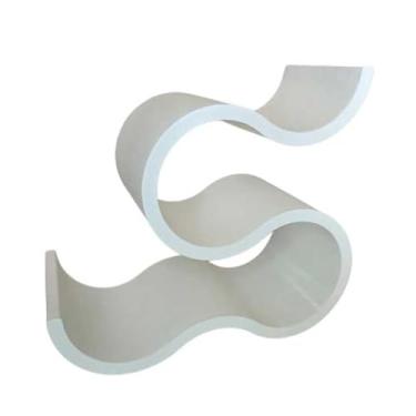 Imagem de Adega De Mesa. Suporte Para Garrafa de Vinho Moderno e Sofisticado. Decoração Gourmet, sala, cozinha,porta vinho,suporte para vinho(Branco)