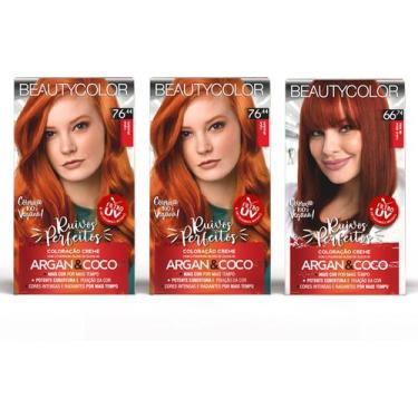 Imagem de Combo Coloração Kit Beautycolor 2x 76.44 + 1x 66.74