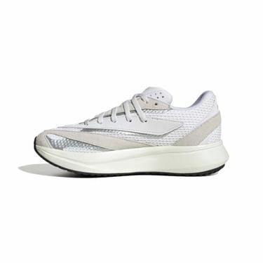 Imagem de adidas Tênis esportivo infantil unissex Lightstride, Branco cristal/branco/prata metálico, 3.5 Little Kid