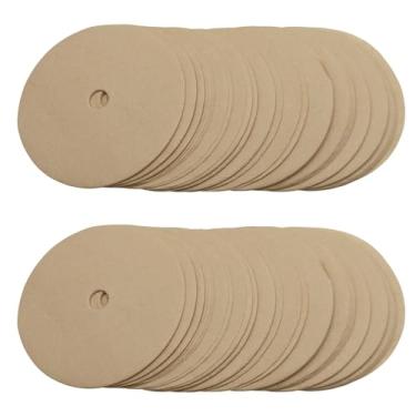 Imagem de Moicstiy 400 filtros de papel para café cru, papéis de filtro expresso de 9,5 cm para máquinas portafilter, tela redonda descartável de 95 mm compatível com máquinas de café expresso padrão