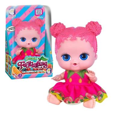 Imagem de Brinquedo Infantil Boneca Coleção Frutinhas Goiaba Blister Cotiplás - 
