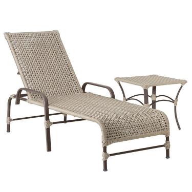 Imagem de Espreguiçadeira Catar Mesa Corda Náutica Piscina Trama Rami