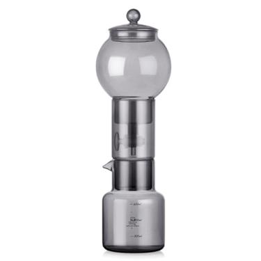 Imagem de Pote de Café Ice Drop Cold Brew Drip Conjunto Utensílios para Infusão Manual e com Gelo Vidro Cafeteira Válvula Controle Boro Silicato Alto Etapado