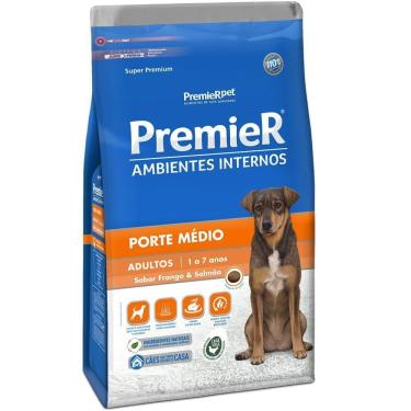 Imagem de Ração Premier Ambientes Internos Cães Adultos 12Kg Porte M