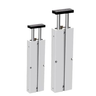 Imagem de Cilindro pneumático de haste dupla dupla TN 10 16 20 25 32 mm Curso de liga de alumínio 200 250 300 350 400 450 mm cilindro de ar (curso 350 mm, TN10)