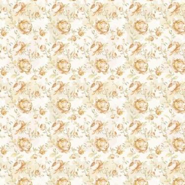 Imagem de Papel De Parede Floral Flores Rosas Amarela Adesivo Sala - LRP