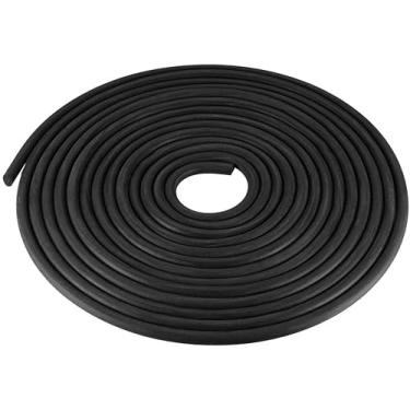Imagem de Fita de vedação de espuma de borracha de 6 mm de diâmetro e 5 metros, para caixas de casa marinha, janela de porta e escotilha, tiras de vedação redondas à prova de som, vedação à prova d'água, preta