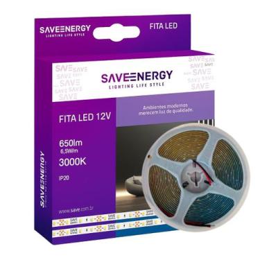 Imagem de Fita LED 12V 6,5W/m 3000K 5m 60LEDs/m IP20 Save Energy