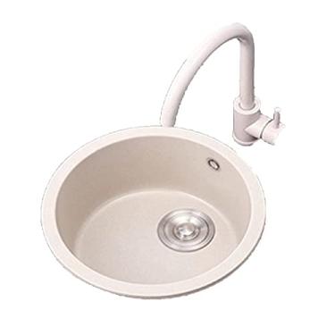 Imagem de HGTRH Conjunto de pia e torneira de cozinha, montagem superior para pia de cozinha, pias pequenas para cozinha pequena, barra de montagem embutida reversível/pré-pia antidescoloração e resistente a