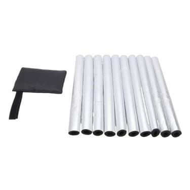 Imagem de Luocute Luvas de Isolamento de Tubo de 10 Unidades, Envoltório de Tubo de Espuma de Neoprene Autoadesivo Com Folha de Alumínio de Fibra de Vidro, para Tubos de Aquecedor Solar HVAC Ao