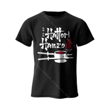 Imagem de Camiseta Gráfica Oversized Hattori Hanzo Ninja Samurai Para Homens, 10