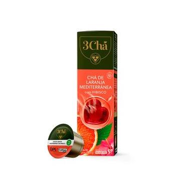 Imagem de Cápsula de Chá de Laranja Mediterrânea com Hibisco TRES 3Chá