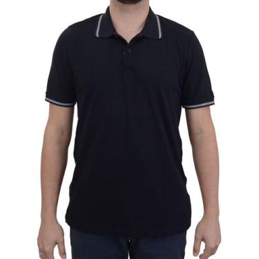 Imagem de Camisa Masculina Ogochi Polo Essencial Slim Preta - 00749000, M