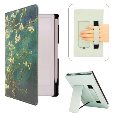 Imagem de Caweet Capa de suporte para Remarkable Paper Pro Move (7,3 polegadas) - Capa protetora rígida de backup, capa dobrável tipo livro com função dormir / despertar carro, porta-canetas e alças de mão