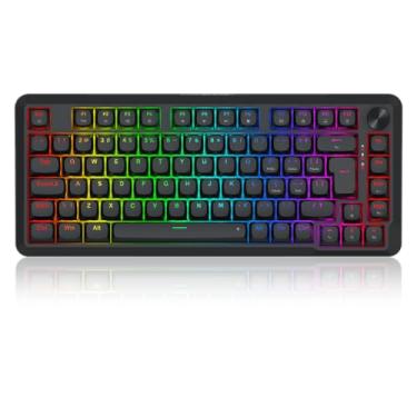 Imagem de Teclado Magnético Gamer Redragon Stormhunter RGB Preto 75% ABNT2 Switch Redragon UltraMag Linear K721RGB-M