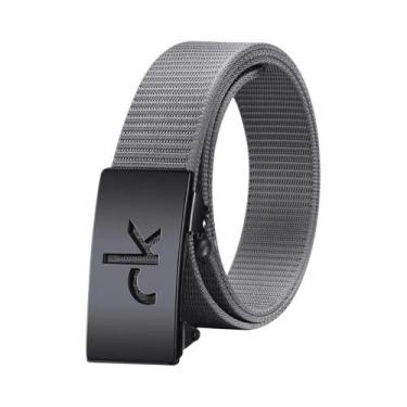 Imagem de Cinto Casual De Negócios Masculino Com Fivela Automática Em Liga Retro