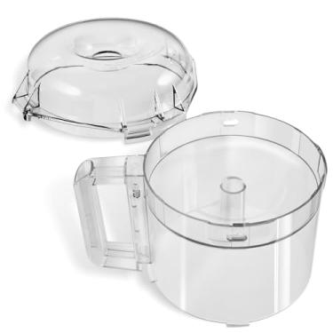 Imagem de Tigela de corte transparente de 3 litros (112203) e tampa de policarbonato (106458S), compatível com processadores de alimentos Robot Coupe R2 Series