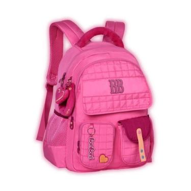 Imagem de Mochila Rebecca Bonbon Costas Escolar Juvenil Meninas Rosa