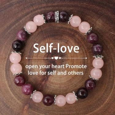 Imagem de Pulseira de atração, mulheres, homens, olho de tigre, pedra natural, contas elásticas feitas à mão, joias, dinheiro, riqueza, ioga, amizade, presente de Natal, Medium, Latão, Sem Pedra Preciosa