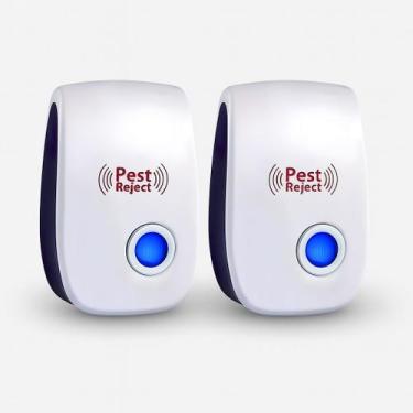 Imagem de Kit 2 Repelente Eletrônico Bivolt Controle De Pragas - Genérico