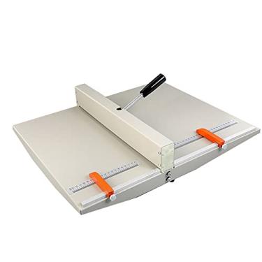 Imagem de LMJYU Máquina de vinco manual, marcador de cartão de papel de metal resistente, com régua de posicionamento e 2 blocos magnéticos, profundidade de recuo: 0,8 mm, para cartões comemorativos, folhetos