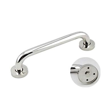 Imagem de uhyOHF Barras de apoio para banheiro, corrimão prata de 58 cm, alça de segurança para banheira e chuveiro, barra de apoio de parede de aço inoxidável, auxiliares de deficiência para banheira, anúncio