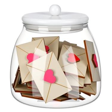 Imagem de Qinyoung Mini envelope de madeira para decoração de Dia dos Namorados em jarra, casa de fazenda, decoração de mesa de madeira rústica, coração, envelope doce, placa de madeira, mesa de centro de mesa