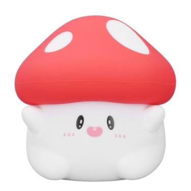 Imagem de Asixxsix Luz Noturna para Bebês, Lâmpada Macia e Fofa de Cogumelo para Dormir Com Função de Luz Pat Bateria Recarregável de 800mAh para Quarto de Berçário e Escritório, Luz Noturna Fofa