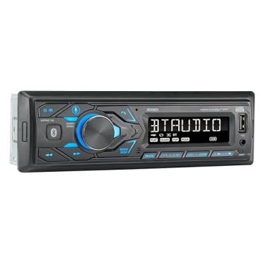 Imagem de JENSEN MPR210 7 caracteres LCD Single DIN rádio estéreo para carro | Assistente Push to Talk | Chamadas Bluetooth mãos-livres e transmissão de música | Rádio AM/FM | Reprodução e carregamento USB |