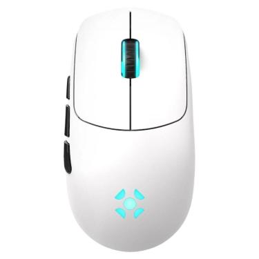 Imagem de Mouse Gamer Sem Fio Fortrek Rogue - 2.4GHz - 16.000dpi - Sensor PixArt 3311 - RGB - Branco - 85031