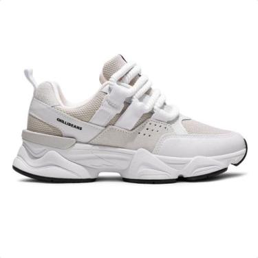 Imagem de Tênis Chilli Beans Premium Sneaker Feminino, Branco, Bege, 37