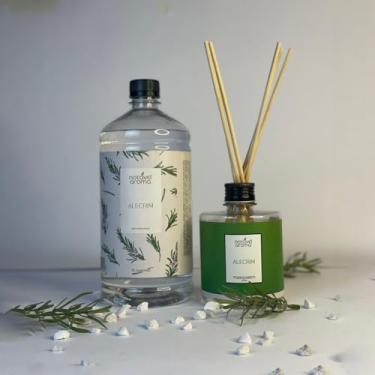 Imagem de Difusor de Varetas Água Perfumada Odorizante Aromatizador de Ambiente Tecidos e Lençois (Alecrim)