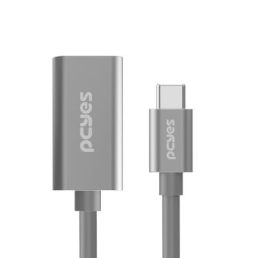 Imagem de Cabo USB TIPO-C para HDMI Fêmea 2.1 8K/60HZ - Preto - 15CM - PUCF-15-2.1