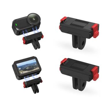 Imagem de BRDRC Pacote com 2 adaptadores magnéticos de liberação rápida para DJI Nano, base de expansão com adaptador Go Pro compatível com acessórios DJI Osmo Nano