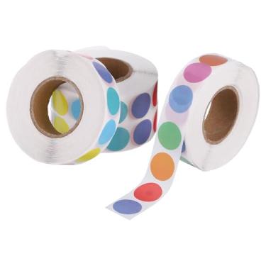 Imagem de PATIKIL 4000 peças de adesivos coloridos de 4 rolos, adesivos circulares de 1,3 cm, etiqueta de codificação de etiqueta de preço para escritório, negócios, quintal, venda de garagem, decoração de casa