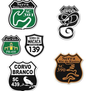 Imagem de Adesivo Vinil Decorativo Resinado Serras Brasileiras Preto