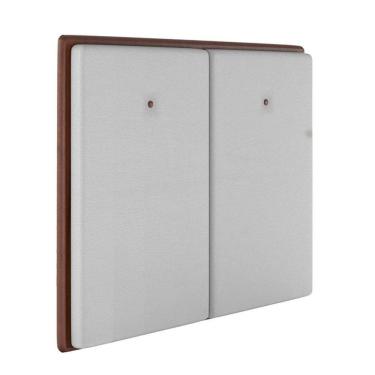 Imagem de Cabeceira Estofada Solteiro 90 Cm Coral Corino Branco