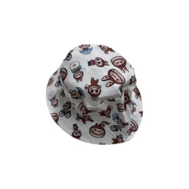Imagem de Chapéu Bucket Bebê Infantil Praia Proteção Solar Uv Dino Tubarão Unico