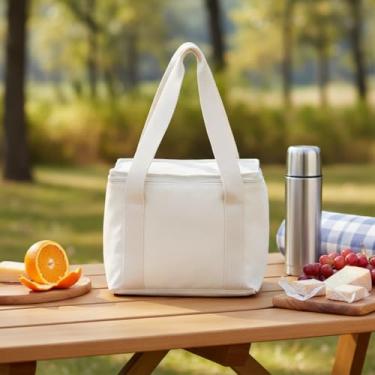 Imagem de Bolsa Térmica, Algodão 450g/m², Design Funcional, Multiuso para Trabalho, Estudo e Viagens