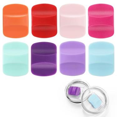 Imagem de 8 peças de substituição deslizante magnético de tampa, bloco de pressão magnético de substituição, compatível com tampas YETI 283 g, 473 ml, 590 ml, 850 g (cor 10)