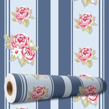 Imagem de Rolo Papel de Parede Auto Adesivo Lavável Full-HD Interno ou Externo Flores e Floral(1,0 x 0,47 metros,09)