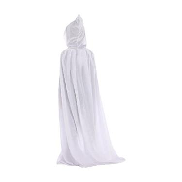 Imagem de Manto com Capuz de Halloween Capa Veludo Unissex Infantil Longo Traje Fantasia Role Cosplay Costumes Roupa Exterior Adereço para Festa Festival Festas Trajes Cena Bruxa Vampiro Nobreza